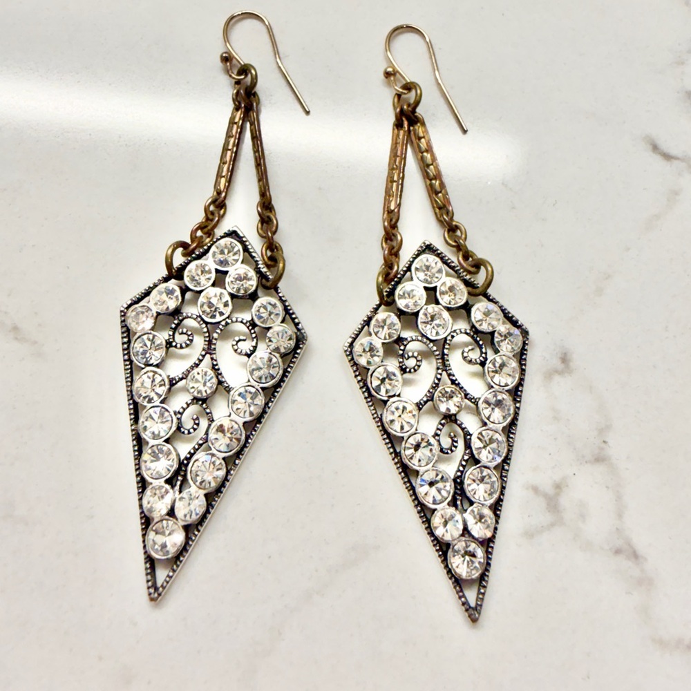 Lulu Frost Gold and Silver Crystal Earrings